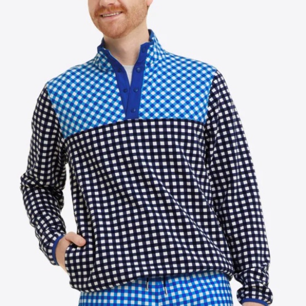 DJ x Lands' End Men's Snap Neck Pullover